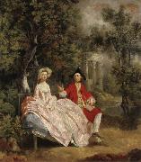Thomas Gainsborough Conversation in the Park oil painting artist